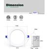 imageVOLISUN 12 Pack 4 inch Recessed Lighting 5CCT LED Recessed Light with Junction Box 2700K5000K Selectable 95W Eqv 80W 810LM Dimmable Canless Wafer Downlight LED Ceiling Light ETL CertificatedWhite