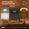 imageVOLISUN 12 Pack 6 Inch 5CCT Recessed Light with Night LightCanless LED Recessed Lighting 6 inch2700K5000K Selectable12W130W1080LM Dimmable Recessed Ceiling Wafer LighsETL CertificatedBlack