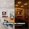 imageVOLISUN 12 Pack 6 Inch 5CCT Recessed Light with Night LightCanless LED Recessed Lighting 6 inch2700K5000K Selectable12W130W1080LM Dimmable Recessed Ceiling Wafer LighsETL CertificatedWhite