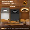 imageVOLISUN 12 Pack 6 Inch 5CCT Recessed Light with Night LightCanless LED Recessed Lighting 6 inch2700K5000K Selectable12W130W1080LM Dimmable Recessed Ceiling Wafer LighsETL CertificatedBlack