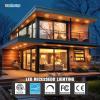 imageVOLISUN 12 Pack 6 Inch 5CCT Recessed Light with Night LightCanless LED Recessed Lighting 6 inch2700K5000K Selectable12W130W1080LM Dimmable Recessed Ceiling Wafer LighsETL CertificatedBlack