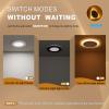 imageVOLISUN 12 Pack 6 Inch 5CCT Recessed Light with Night LightCanless LED Recessed Lighting 6 inch2700K5000K Selectable12W130W1080LM Dimmable Recessed Ceiling Wafer LighsETL CertificatedWhite