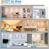 imageVOLISUN 12 Pack 6 Inch 5CCT Recessed Light with Night LightCanless LED Recessed Lighting 6 inch2700K5000K Selectable12W130W1080LM Dimmable Recessed Ceiling Wafer LighsETL CertificatedBlack