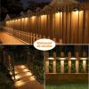 imageVOLISUN 12Pack 1800mAh Outdoor Solar Fence Lights  Waterproof LED Color Glow for Step Railing Wall Stairs7 colorsWarm White