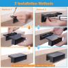 imageVOLISUN 12Pack 1800mAh Outdoor Solar Fence Lights  Waterproof LED Color Glow for Step Railing Wall StairsCool WhiteWarm White