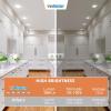 imageVOLISUN 24 Pack 6 inch Recessed Lighting 5CCT LED Black Recessed Light 2700K5000K Selectable 13W Eqv 120W 1080LM Dimmable Canless Wafer Downlight LED Ceiling Light ETL CertificatedWhite