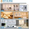 imageVOLISUN 24 Pack 6 inch Recessed Lighting 5CCT LED Black Recessed Light 2700K5000K Selectable 13W Eqv 120W 1080LM Dimmable Canless Wafer Downlight LED Ceiling Light ETL CertificatedWhite