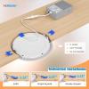 imageVOLISUN 24 Pack 6 inch Recessed Lighting 5CCT LED Black Recessed Light 2700K5000K Selectable 13W Eqv 120W 1080LM Dimmable Canless Wafer Downlight LED Ceiling Light ETL CertificatedWhite