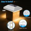 imageVOLISUN 4x4 Solar Fence Post Lights Outdoor 12packCap Light for 4x4 WoodenVinyl PostWhite Deck Cap Light Solar Powered for GardenPatioPorch12 Pack