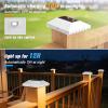 imageVOLISUN 4x4 Solar Fence Post Lights Outdoor 12packCap Light for 4x4 WoodenVinyl PostWhite Deck Cap Light Solar Powered for GardenPatioPorch12 Pack