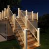 imageVOLISUN 4x4 Solar Fence Post Lights Outdoor 12packCap Light for 4x4 WoodenVinyl PostWhite Deck Cap Light Solar Powered for GardenPatioPorch8 Pack