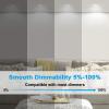 imageVOLISUN 6 Inch 6 Pack Recessed Lights Slim LED with Junction BoxDimmable Ceiling Light Downlight5000K Daylight1050LM12W 100W Eqv90 High Color Rendering ETL