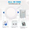 imageVOLISUN 6 Inch 6 Pack Recessed Lights Slim LED with Junction BoxDimmable Ceiling Light Downlight5000K Daylight1050LM12W 100W Eqv90 High Color Rendering ETL
