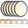 imageVOLISUN 8Pack 5CCT LED Flush Mount Ceiling Light 7 inch Dimmable UltraThin LED Ceiling Light Fixture 3000K6500K Selectable 15W LED Ceiling Lights for Bedroom Kitchen Closet and Hallway WhiteBlack
