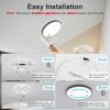 imageVOLISUN 8Pack 5CCT LED Flush Mount Ceiling Light 7 inch Dimmable UltraThin LED Ceiling Light Fixture 3000K6500K Selectable 15W LED Ceiling Lights for Bedroom Kitchen Closet and Hallway WhiteBlack