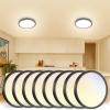 imageVOLISUN 8Pack 5CCT LED Flush Mount Ceiling Light 7 inch Dimmable UltraThin LED Ceiling Light Fixture 3000K6500K Selectable 15W LED Ceiling Lights for Bedroom Kitchen Closet and Hallway WhiteBlack