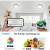 imageVOLISUN 8Pack 5CCT LED Flush Mount Ceiling Light 7 inch Dimmable UltraThin LED Ceiling Light Fixture 3000K6500K Selectable 15W LED Ceiling Lights for Bedroom Kitchen Closet and Hallway WhiteBlack