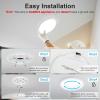 imageVOLISUN 8Pack 5CCT LED Flush Mount Ceiling Light 7 inch Dimmable UltraThin LED Ceiling Light Fixture 3000K6500K Selectable 15W LED Ceiling Lights for Bedroom Kitchen Closet and Hallway WhiteWhite