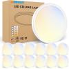 imageVOLISUN 8Pack 5CCT LED Flush Mount Ceiling Light 7 inch Dimmable UltraThin LED Ceiling Light Fixture 3000K6500K Selectable 15W LED Ceiling Lights for Bedroom Kitchen Closet and Hallway WhiteWhite