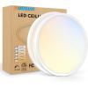 imageVOLISUN 8Pack 5CCT LED Flush Mount Ceiling Light 7 inch Dimmable UltraThin LED Ceiling Light Fixture 3000K6500K Selectable 15W LED Ceiling Lights for Bedroom Kitchen Closet and Hallway WhiteWhite