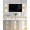 imageVOLISUN Battery Operated Wall Sconce Set of Two Gold Rechargeable Wall Lights with Remote Control 3000K6500K Dimmable Wall Lamp 276 Inch LED Wireless Wall Lights for Bedroom Living RoomHallwayGold