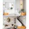imageVOLISUN Battery Operated Wall Sconce Set of Two Gold Rechargeable Wall Lights with Remote Control 3000K6500K Dimmable Wall Lamp 276 Inch LED Wireless Wall Lights for Bedroom Living RoomHallwayGold
