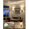 imageVOLISUN Battery Operated Wall Sconce Set of TwoGold Wireless Sconces with Romote and Rechargeable Bulbs9 Colors Indoor Wireless Wall Lights for Bedroom Living Room HallwayBlack