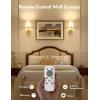 imageVOLISUN Battery Operated Wall Sconce Set of TwoGold Wireless Sconces with Romote and Rechargeable Bulbs9 Colors Indoor Wireless Wall Lights for Bedroom Living Room HallwayGold