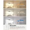 imageVOLISUN Brushed Nickel Bathroom Light Fixtures 4Light Bathroom Vanity Lights Over Mirror Modern Vanity Light for Bathrooms Bathrooms Lights Fixtures Over Mirror with Milky White Glass ShadesNickel