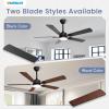 imageVOLISUN Ceiling Fan with Light 42 inch Flush Mount Ceiling Fan with Lights and Remote Dimmable LED Fan Light Low Profile Ceiling Fan White Modern Ceiling Fan for Bedroom IndoorOutdoorBlack