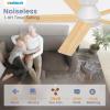 imageVOLISUN Ceiling Fan with Lights and Remote 42 inch Low Profile Ceiling Fan with Light Reversible 3CCT Dimmable Noiseless Black Flush Mount Ceilings Fans for Bedroom IndoorOutdoorWhite