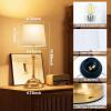imageVOLISUN Cordless Table Lamp 2 Pack 5200mAh Battery Operated Lamp Touch Dimmable Wireless Lamp Bedside Light for Bedroom Living Room Dining Room BlackGold2Pack