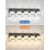 imageVOLISUN Crystal Vanity Lights  3 Light Modern Stainless Steel Bathroom Light Over Mirror Chrome Finish  UL Certificated Exclude BulbBlack