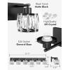 imageVOLISUN Crystal Vanity Lights  3 Light Modern Stainless Steel Bathroom Light Over Mirror Chrome Finish  UL Certificated Exclude BulbBlack