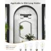 imageVOLISUN Crystal Vanity Lights  3 Light Modern Stainless Steel Bathroom Light Over Mirror Chrome Finish  UL Certificated Exclude BulbBlack