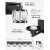 imageVOLISUN Crystal Vanity Lights  3 Light Modern Stainless Steel Bathroom Light Over Mirror Chrome Finish  UL Certificated Exclude BulbBlack