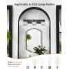 imageVOLISUN Crystal Vanity Lights  3 Light Modern Stainless Steel Bathroom Light Over Mirror Chrome Finish  UL Certificated Exclude BulbBlack