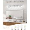 imageVOLISUN Crystal Vanity Lights  3 Light Modern Stainless Steel Bathroom Light Over Mirror Chrome Finish  UL Certificated Exclude BulbChrome