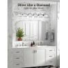 imageVOLISUN Crystal Vanity Lights  3 Light Modern Stainless Steel Bathroom Light Over Mirror Chrome Finish  UL Certificated Exclude BulbChrome