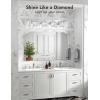 imageVOLISUN Crystal Vanity Lights  3 Light Modern Stainless Steel Bathroom Light Over Mirror Chrome Finish  UL Certificated Exclude BulbChrome