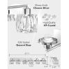 imageVOLISUN Crystal Vanity Lights  3 Light Modern Stainless Steel Bathroom Light Over Mirror Chrome Finish  UL Certificated Exclude BulbChrome