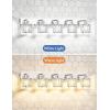 imageVOLISUN Crystal Vanity Lights  3 Light Modern Stainless Steel Bathroom Light Over Mirror Chrome Finish  UL Certificated Exclude BulbChrome