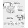 imageVOLISUN Crystal Vanity Lights  3 Light Modern Stainless Steel Bathroom Light Over Mirror Chrome Finish  UL Certificated Exclude BulbChrome