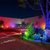 imageVOLISUN Halloween Color Changing Spotlights Plug in Spot LightRGB Landscape Lighting16 Multicolored Waterproof IP65Halloween Outdoor Spotlights for TreesYardHouseFlags2Packs4 pack