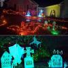 imageVOLISUN Halloween Color Changing Spotlights Plug in Spot LightRGB Landscape Lighting16 Multicolored Waterproof IP65Halloween Outdoor Spotlights for TreesYardHouseFlags2Packs4 pack
