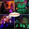 imageVOLISUN Halloween Landscape Color Changing Spotlights RGB with Transformer 7 Multicolored Hallween Outdoor Uplights Waterproof IP65 for Patio Gate Walkway Pool Garden Yard Driveway 4PackRGBABS