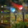 imageVOLISUN Halloween Landscape Color Changing Spotlights RGB with Transformer 7 Multicolored Hallween Outdoor Uplights Waterproof IP65 for Patio Gate Walkway Pool Garden Yard Driveway 4PackRGBAl