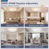 imageVOLISUN Low Profile Ceiling Fans with Light and Remote197in Modern Bladeless Ceiling Fan with Lights3000K6500K Dimmable Flush Mount LED Fan LightWhite Fandelier Ceiling Fans for BedroomWhite