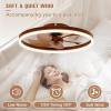 imageVOLISUN Low Profile Ceiling Fans with Light and Remote197in Modern Bladeless Ceiling Fan with Lights3000K6500K Dimmable Flush Mount LED Fan LightWhite Fandelier Ceiling Fans for BedroomWalnut
