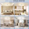 imageVOLISUN Low Profile Ceiling Fans with Lights and Remote 197in Flush Mount Ceiling Fans with Light 3000K6500K Dimmable Fandelier LED Fan Light White Bladeless Ceiling Fans with Lights for BedroomWhite
